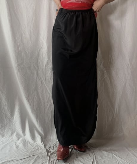 【USED】 Poly Long Skirt/ 210630-022