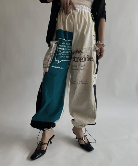 【RE;CIRCLE】 RE Eco-Friendly Bag Draw Cord Pants / 220825-025