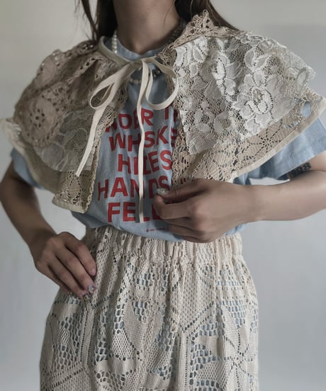 【RE;CIRCLE】 RE Crochet Lace Detachable Collar / 220623-034