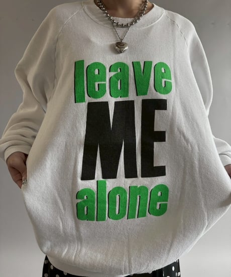 【USED】 leave ME alone Sweat / 250927-006