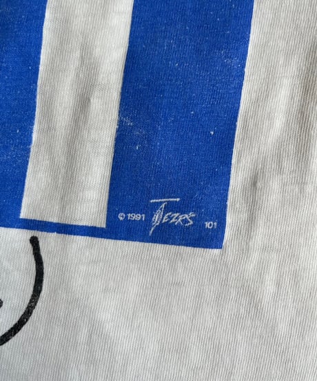 【USED】 Made in USA  80's Hanes UNBUTTON YOUR FLY T-Shirt /240720-023
