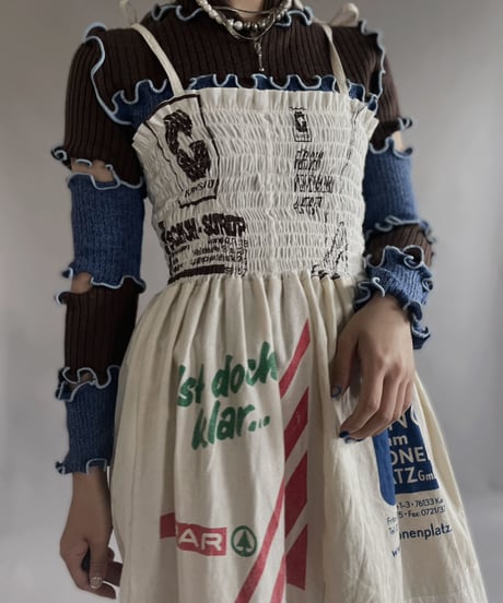 【RE;CIRCLE】RE Eco-Friendly Bag Shirring One-piece / 230327-009