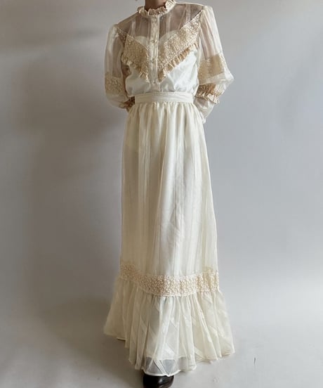 【USED】 Sheer Sleeve Design Shirt  / 250628-026