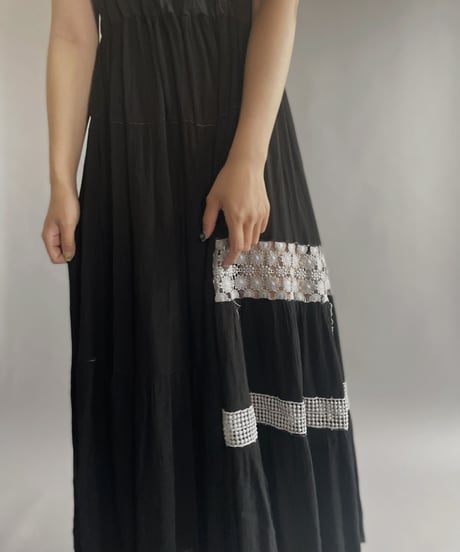 【RE;CIRCLE】 RE Sleeveless One-piece Black&White / 220901-017