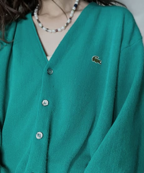 【USED】   LACOSTE Knit Cardigan⑥/211126-014