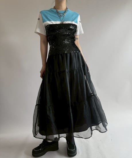 【USED】 Sheer Long Skirt / 250705-021