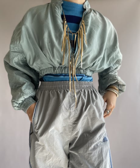 【USED】 Made From Vintage Material Zipup Top / 221217-006