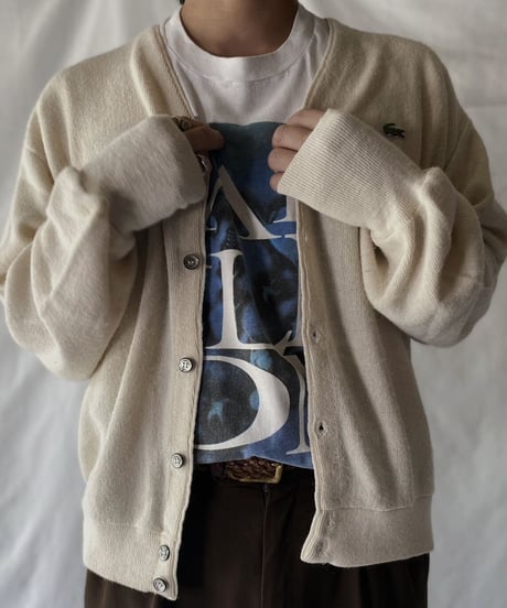 【USED】   LACOSTE Knit Cardigan②/211007-003
