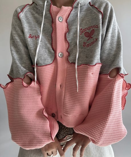 【RE;CIRCLE】 RE Mellow Hooded Knit Cardigan × TENBOX  /  250120-001