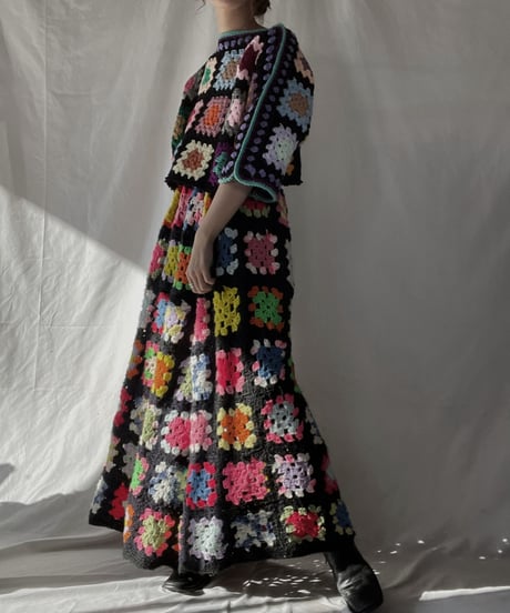 【RE;CIRCLE】 RE Granny Long Skirt③/211216-042