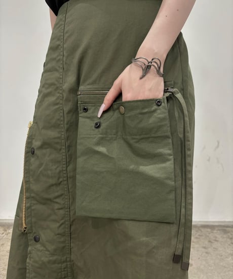 【RE;CIRCLE】 RE ARMY Flap Skirt/ 250703-003