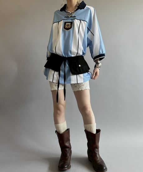【USED】 00~01's Reebok Argentina Soccer Shirt / 260530-026
