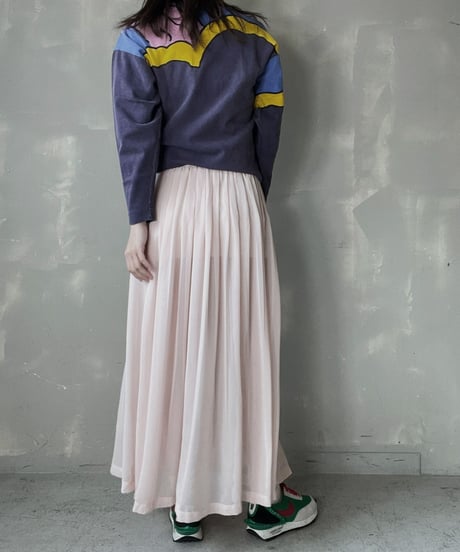 【USED】Poly Long Skirt/ 220312-012