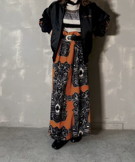 【USED】 Velour Long Skirt / 201204-012