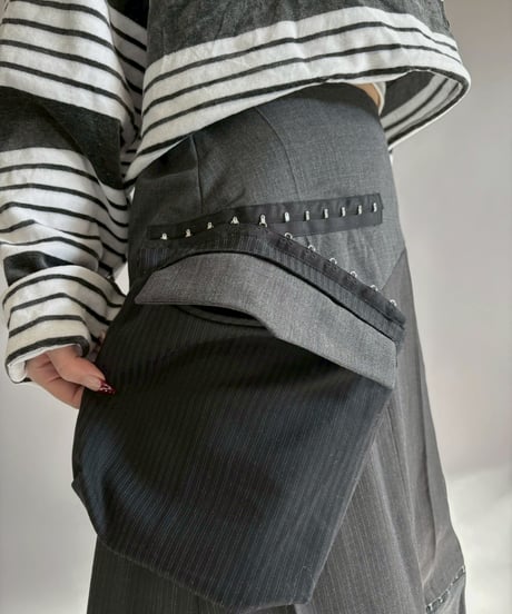 【RE;CIRCLE】 RE Suit Asymmetry Long Skirt / 260129-010