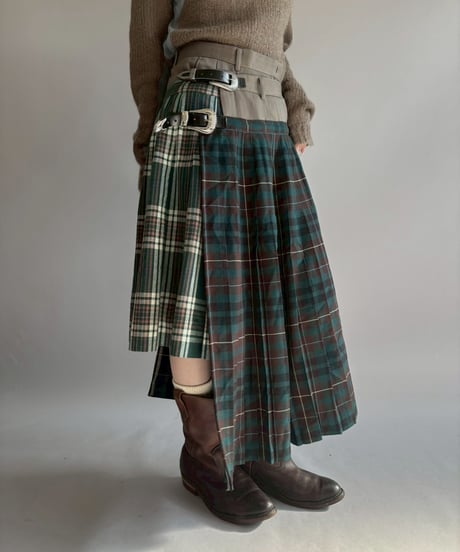 【RE;CIRCLE】 RE Kilt Long Skirt / 251204-002