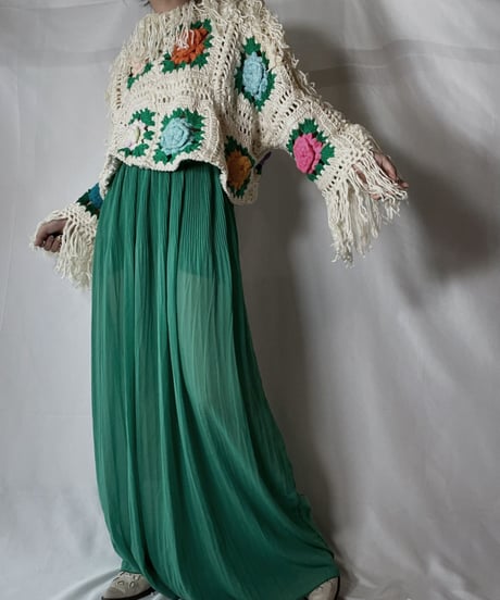【RE;CIRCLE】 RE Granny Knit L/S Top/210917-001