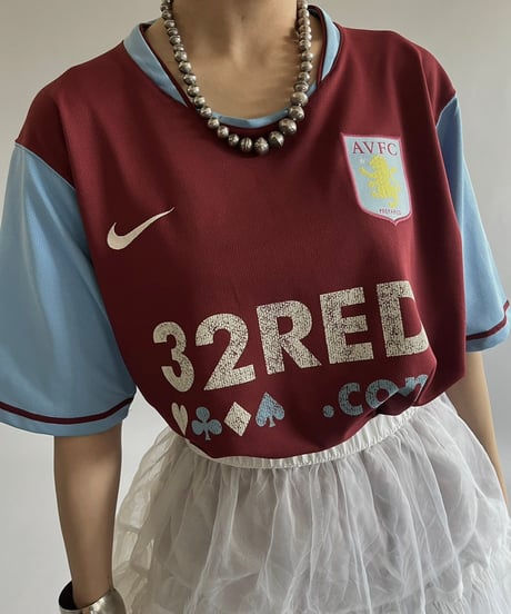 【USED】 Nike ASTON VILLA Soccer Shirt /240831-023