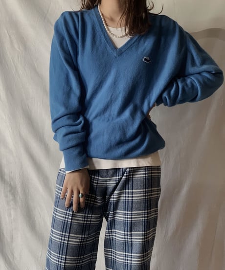 【USED】 Lacoste Knit Sweater① /210303-008