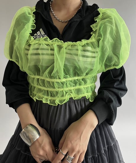【USED】 Sheer S/S Top /240921-014