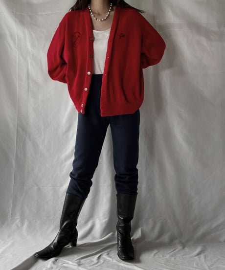【USED】   THE FOX Acrylic Knit Cardigan/210930-021