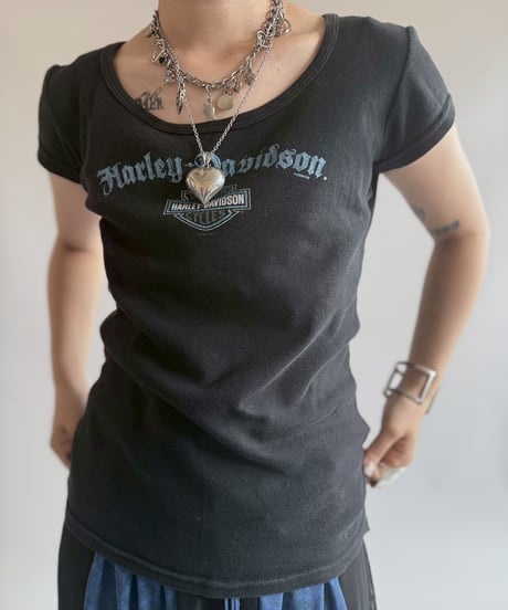 【USED】 Made in USA Harley Davidson T-Shirt  / 250705-002