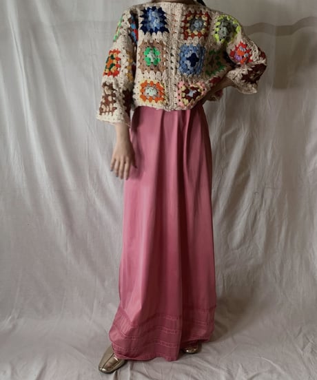 【RE;CIRCLE】 Short Sleeve Granny Knit Top② /210404-002