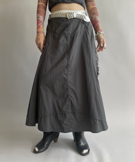 【USED】 Cargo Pocket Long Skirt/ 240914-015