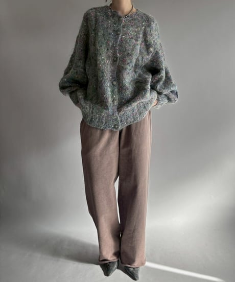 【USED】 Made in ITALY Mohair Knit Cardigan / 251129-030