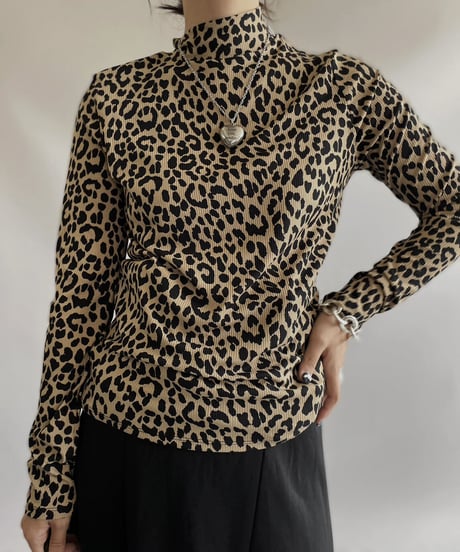 【USED】 Leopard Patterned L/S Top / 230923-016
