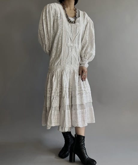【USED】 Lace Long One-Piece/240127-005