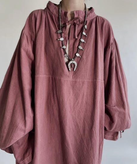【RE;CIRCLE】RE Dyed French Mattress Cover One-piece -Santa Fe Pink- / 220512-011
