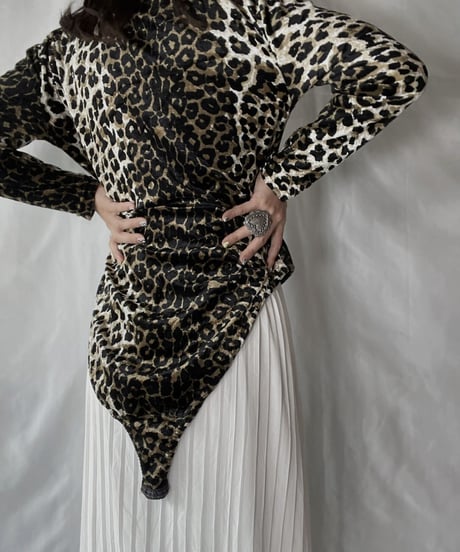 【USED】  Leopard Patterned Leotard/210921-027
