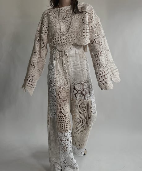 【RE;CIRCLE】 RE Crochet Lace Top / 220623-009