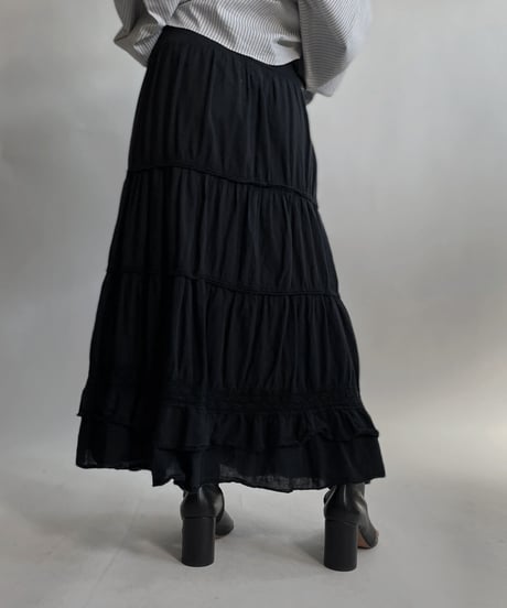 【USED】 Cotton Long Skirt / 220423-032