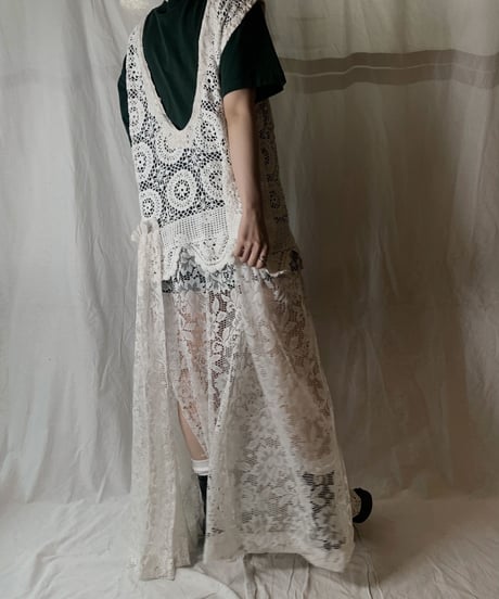 【RE;CIRCLE】 RE Lace N/S One-piece①/210714-005