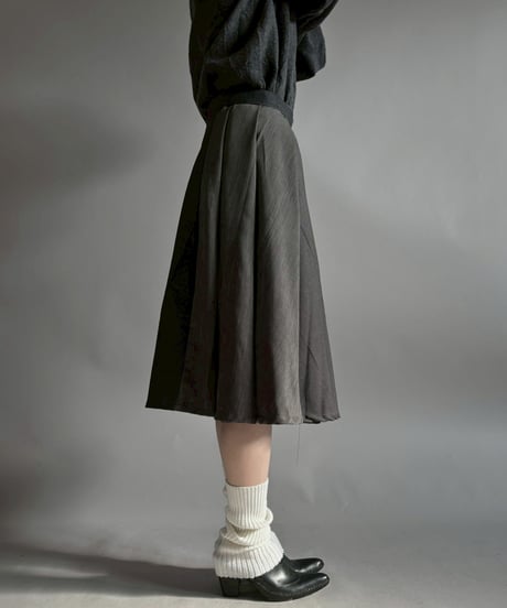 【RE;CIRCLE】 RE Suit Pleats Wrap Skirt/ 260108-010
