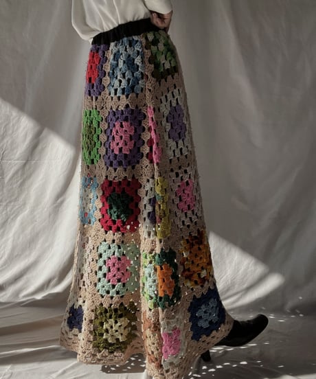 【RE;CIRCLE】 RE Granny Long Skirt⑥/211216-046