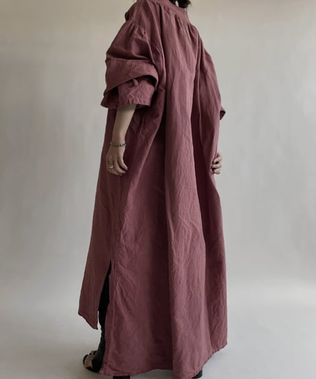 【RE;CIRCLE】RE Dyed French Mattress Cover One-piece -Santa Fe Pink- / 220512-012