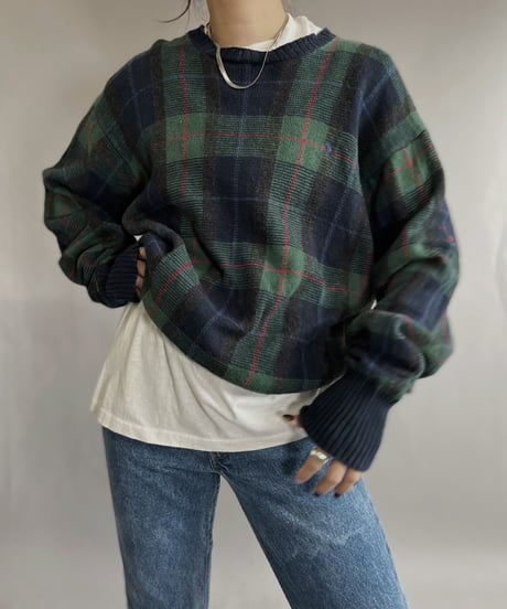 【USED】  Polo Golf Checked Knit / 221126-009