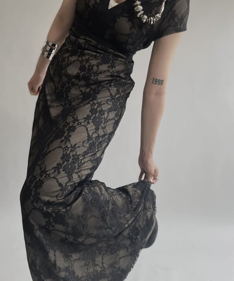 【USED】 Anna Field Sleeveless Lace One-piece / 220709-022