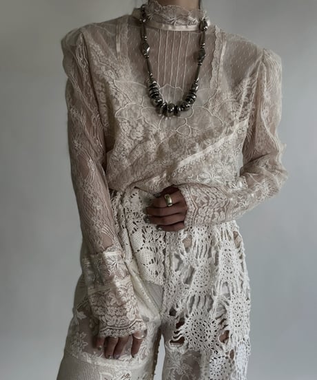 【USED】 Loong Sleeves Lace Top / 220526-017