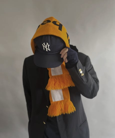 【USED】 Knit Soccer Muffler Orange / 230206-001