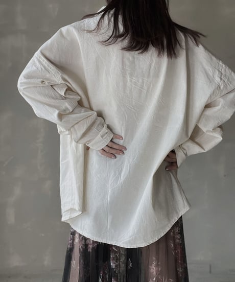【USED】linen L/S Top/ 220312-006