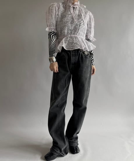 【USED】 Sheer Design S/S Top /240928-010