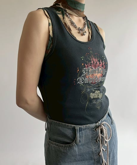 【USED】 Made in USA HARLEY-DAVIDSON Tank Top / 250524-010