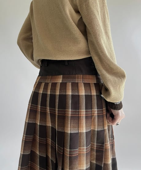 【RE;CIRCLE】 RE Kilt Skirt Long / 250206-004