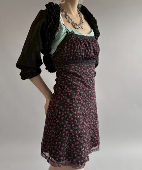 【USED】 Flower Pattern Camisole One-Piece / 260622-018