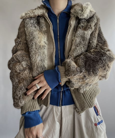 【USED】  Rabbit Fur Jacket / 221119-018