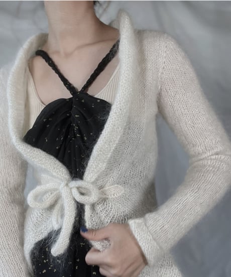 【USED】    Mohair Knit Cardigan/211216-019